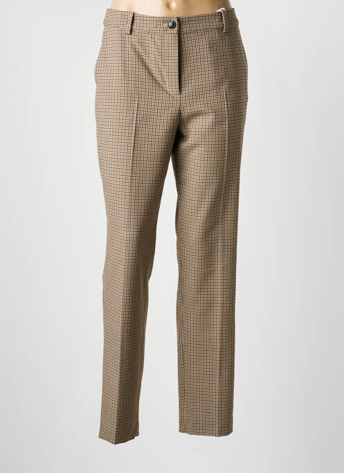 Pantalon chino închidere cu fermoar sub clapetă cu nasturi mărime normală bej TOMMY HILFIGER femme