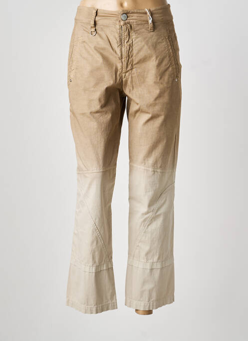 Pantalon chino țesătură poplin mărime normală bej HIGH femme