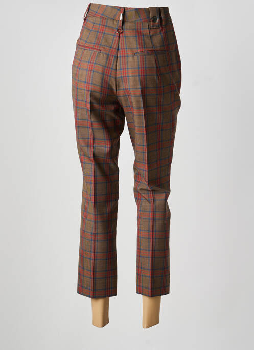 Pantalon 7/8 talie înaltă talie înaltă maro HIGH femme