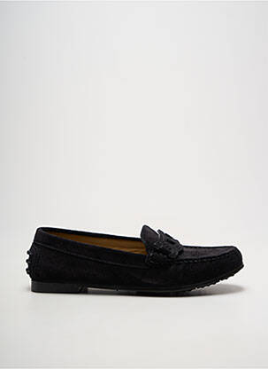 Mocasini chiquet toc plat până la 3 cm negru TRIVER FLIGHT femeie