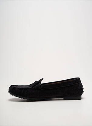 Mocasini chiquet toc plat până la 3 cm negru TRIVER FLIGHT femeie