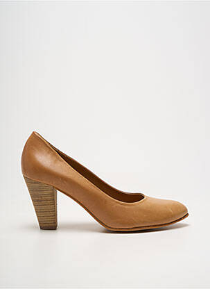 Pantofi cu toc cubanez toc de 7 la 9 cm maro JHAY femeie