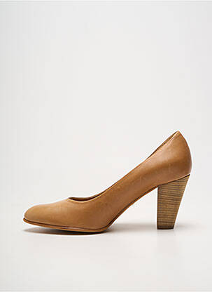 Pantofi cu toc cubanez toc de 7 la 9 cm maro JHAY femeie