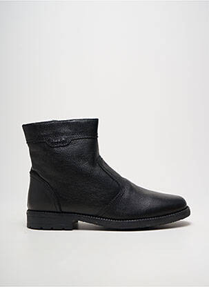 Botine/ghete închidere cu fermoar toc mic negru CASANOVA homme