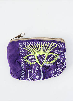Portofel broderie violet FLEUR DE PIRATE femeie