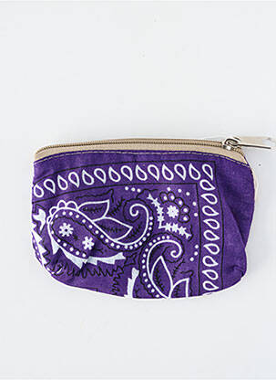 Portofel broderie violet FLEUR DE PIRATE femeie
