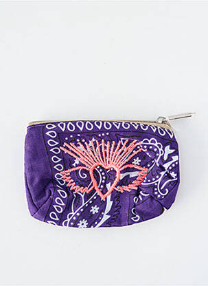 Portofel broderie roz FLEUR DE PIRATE femeie