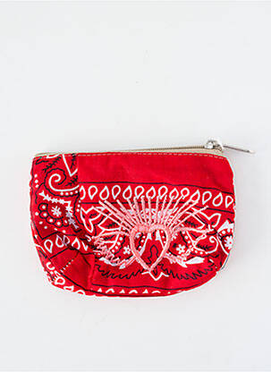 Portofel broderie roșu FLEUR DE PIRATE femeie