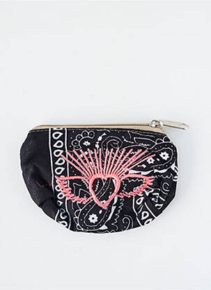 Portofel broderie negru FLEUR DE PIRATE femeie