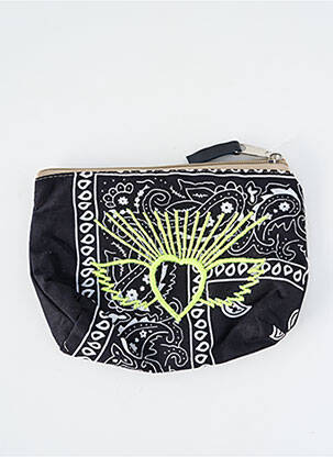 Portofel broderie negru FLEUR DE PIRATE femeie