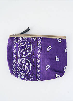 Portofel broderie violet FLEUR DE PIRATE femeie
