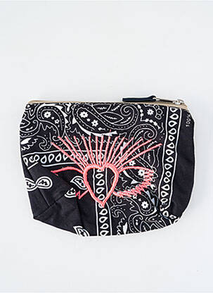 Portofel broderie negru FLEUR DE PIRATE femeie