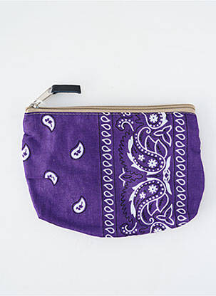 Portofel broderie violet FLEUR DE PIRATE femeie