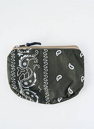 Portofel broderie verde FLEUR DE PIRATE femeie