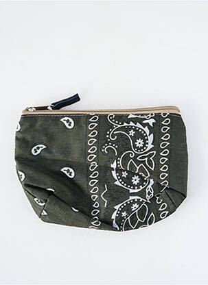 Portofel broderie verde FLEUR DE PIRATE femeie