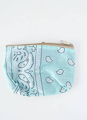 Portofel broderie albastru FLEUR DE PIRATE femeie