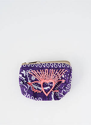 Portofel imprimeu paisley violet FLEUR DE PIRATE femeie