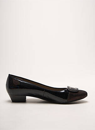 Balerine material neted toc plat până la 3 cm negru ARA femeie
