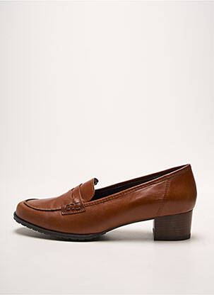 Mocasini vârf rotund toc de 4 la 6 cm maro ARA femeie