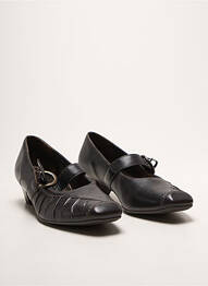 Pantofi cu toc cubanez toc de 4 la 6 cm maro JENNY ARA femme