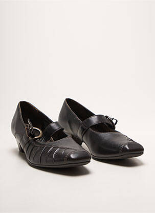 Pantofi cu toc cubanez toc de 4 la 6 cm maro JENNY ARA femme