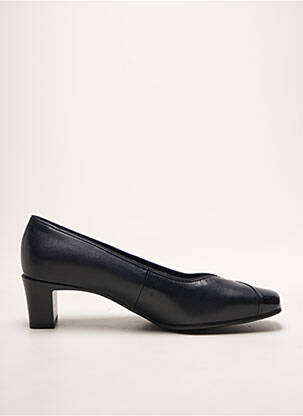 Pantofi cu toc material neted toc de 4 la 6 cm albastru ARA femeie