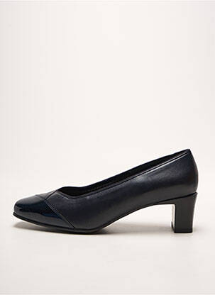 Pantofi cu toc material neted toc de 4 la 6 cm albastru ARA femeie