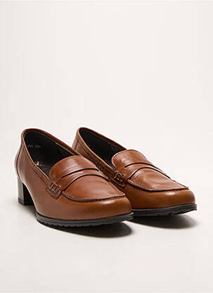Mocasini vârf rotund toc de 4 la 6 cm maro ARA femeie