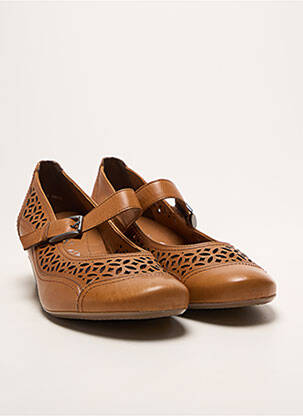 Pantofi cu toc cubanez toc de 4 la 6 cm maro ARA femeie