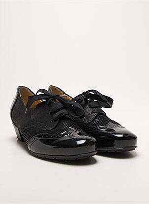 Derby-uri material neted toc de 4 la 6 cm negru ARA femeie