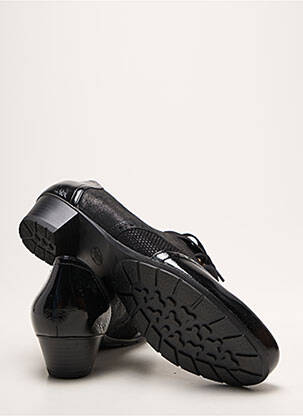 Derby-uri material neted toc de 4 la 6 cm negru ARA femeie