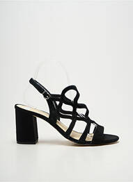 Sandale/pantofi decupați toc pătrat toc de 7 la 9 cm negru TAMARIS femme