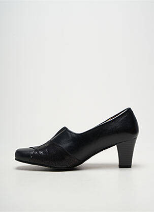 Pantofi cu toc țesătură satinată toc de 4 la 6 cm negru PEDRO TORRES femeie