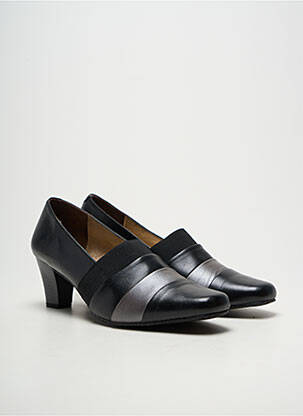 Pantofi cu toc țesătură satinată toc de 4 la 6 cm negru PEDRO TORRES femeie