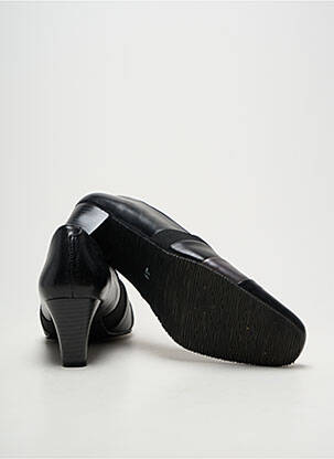 Pantofi cu toc țesătură satinată toc de 4 la 6 cm negru PEDRO TORRES femeie