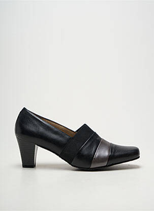 Pantofi cu toc țesătură satinată toc de 4 la 6 cm negru PEDRO TORRES femeie