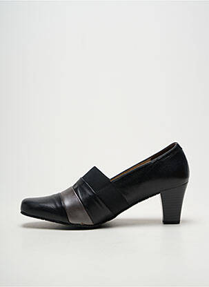 Pantofi cu toc țesătură satinată toc de 4 la 6 cm negru PEDRO TORRES femeie