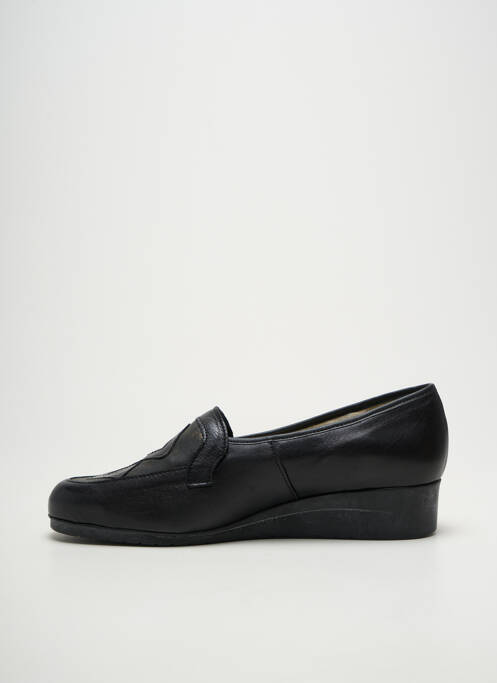 Mocasini vârf rotund toc de 4 la 6 cm negru JMG HOUCKE femme