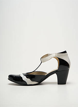 Pantofi cu toc material neted toc de 4 la 6 cm negru J.METAYER femeie