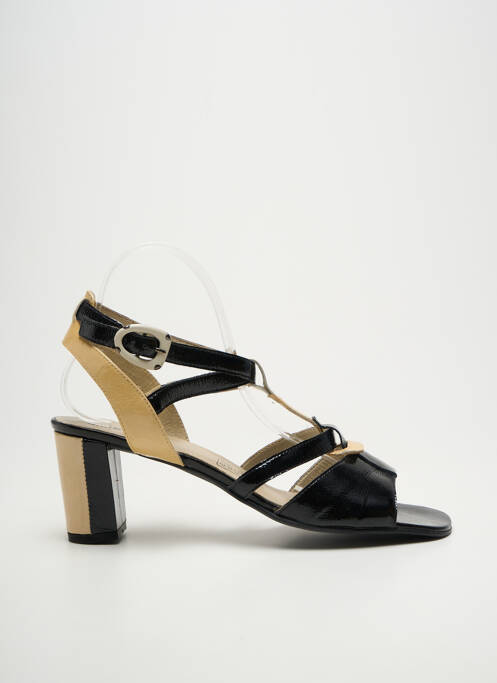 Sandale/pantofi decupați toc pătrat toc de 7 la 9 cm bej J.METAYER femme