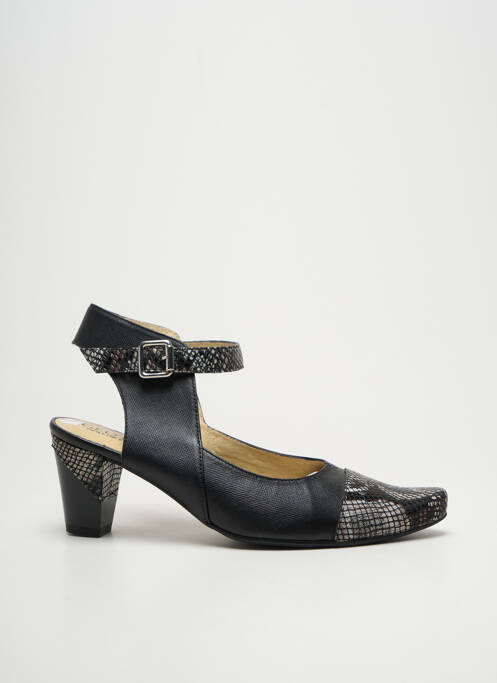 Pantofi cu toc cubanez toc de 4 la 6 cm negru GEO-REINO femme
