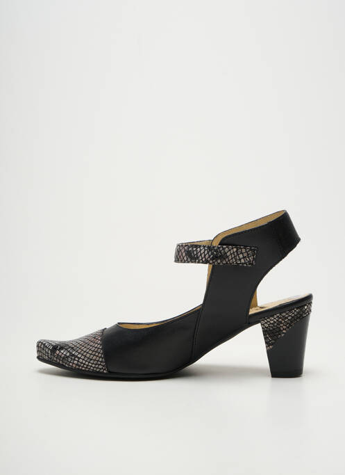 Pantofi cu toc cubanez toc de 4 la 6 cm negru GEO-REINO femme