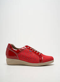 Derby-uri material neted toc de 4 la 6 cm roșu BAERCHI femme