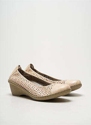 Pantofi cu toc toc de 4 la 6 cm bej NOTTON femeie