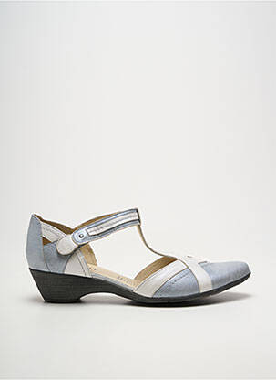 Sandale/pantofi decupați toc de 4 la 6 cm argintiu GEO-REINO femme