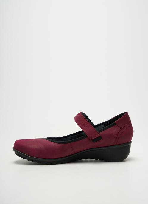 Balerine închidere cu arici toc de 4 la 6 cm violet GEO-REINO femme