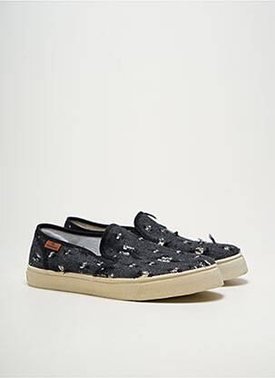 Slip-on-uri arcadă plantară vârf rotund negru SHOECOLOGY bărbat