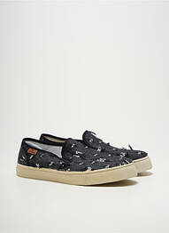 Slip-on-uri arcadă plantară vârf rotund negru SHOECOLOGY homme