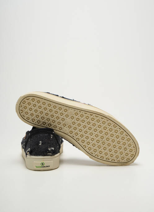Slip-on-uri arcadă plantară vârf rotund negru SHOECOLOGY homme