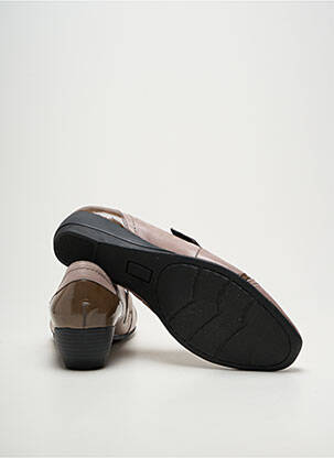 Derby-uri material neted toc de 4 la 6 cm bej GEO-REINO femeie
